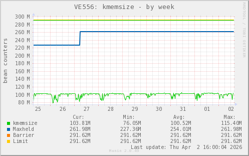 VE556: kmemsize